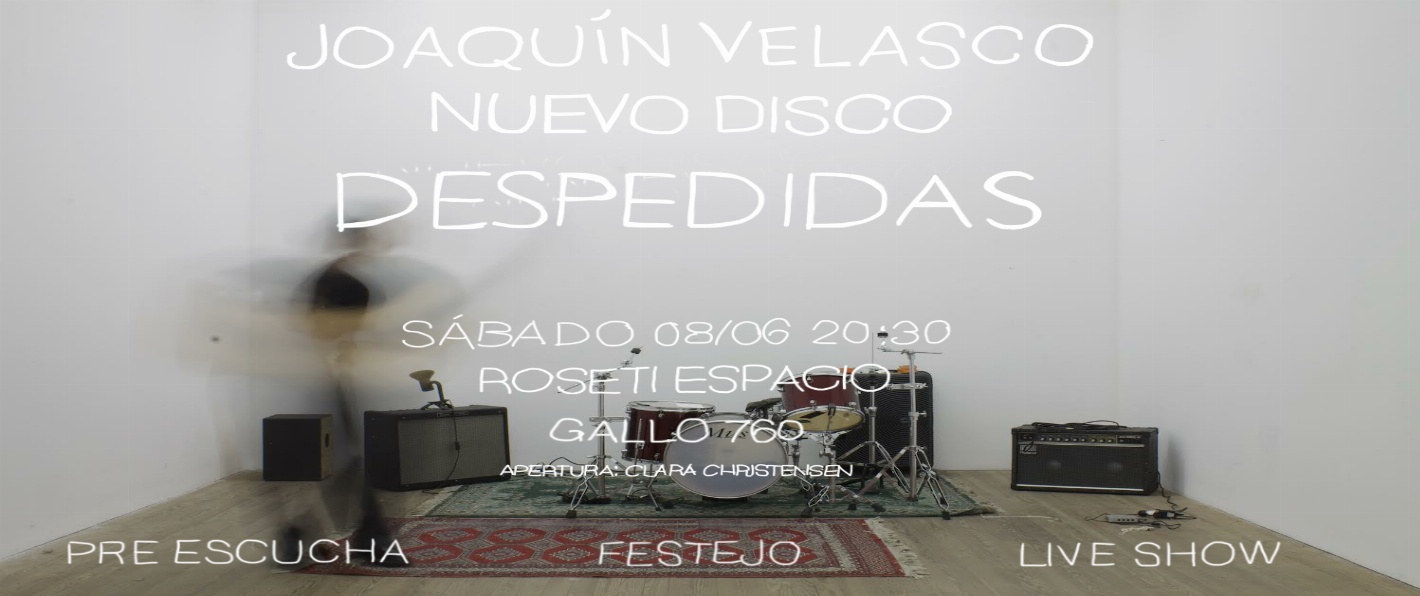 Joaquín Velasco - festejo nuevo álbum "Despedidas