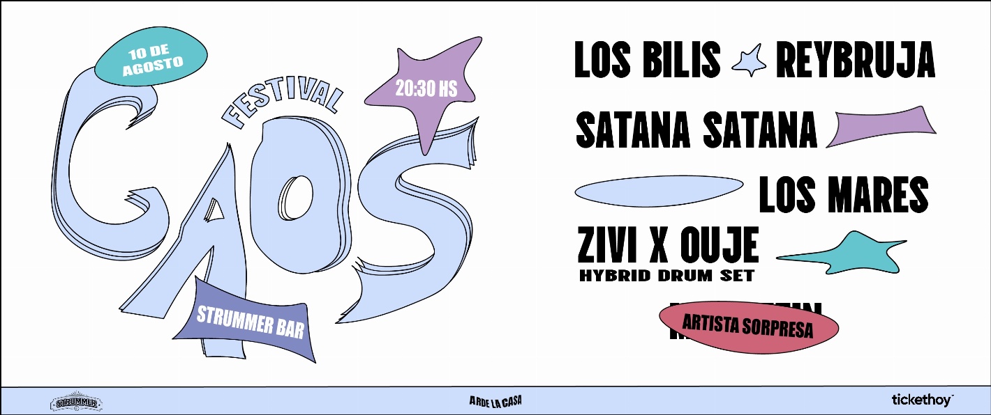 FESTIVAL CAOS / LOS BILIS - REYBRUJA - SATANA SATANA - LOS MARES Y +!