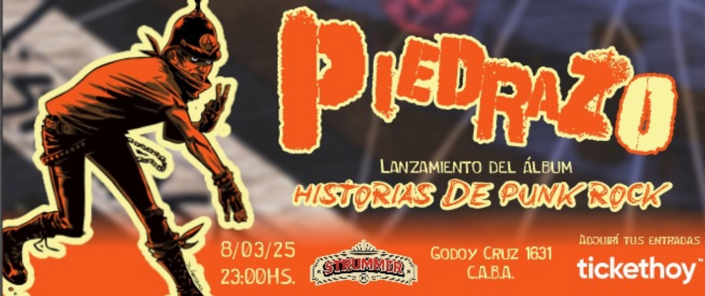 PIEDRAZO presenta "HISTORIAS DE PUNK ROCK"