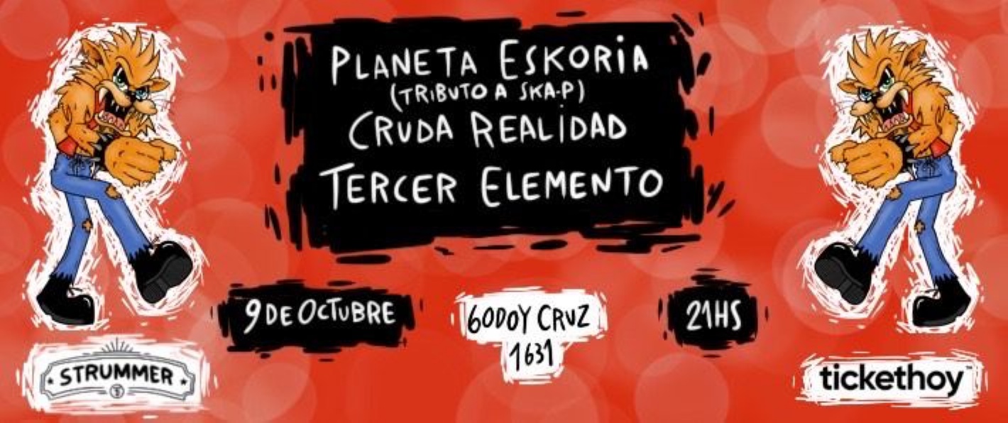 PLANETA SKORIA (TRIBUTO A SKA-P) - CRUDA REALIDAD - TERCER ELEMENTO