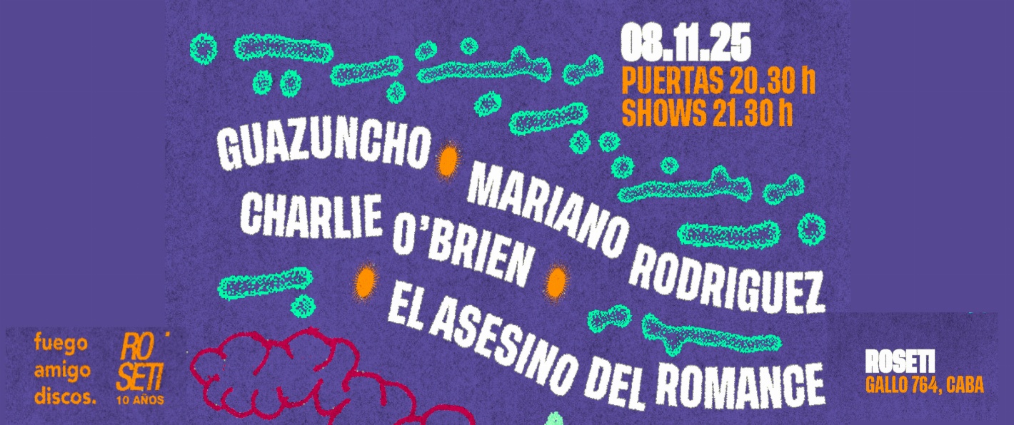 Guazuncho, El Asesino del Romance, Mariano Rodriguez y Charlie O'Brien en "El cauce de los ríos"